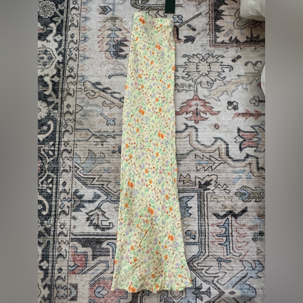wild fable Yellow Floral Midi Skirt - Picture 3 of 6